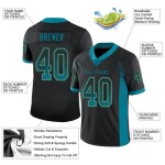 Custom Black Teal-Old Gold Mesh Drift Fashion Football Jersey Custom Black Teal-Old Gold Mesh Drift Fashion Football Jersey