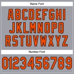 Custom Light Gray Orange-Black Mesh Authentic Football Jersey Custom Light Gray Orange-Black Mesh Authentic Football Jersey