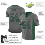 Custom Gray Gotham Green-Black Mesh Drift Fashion Football Jersey Custom Gray Gotham Green-Black Mesh Drift Fashion Football Jersey
