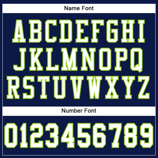 Custom Navy White-Neon Green Mesh Authentic Football Jersey Custom Navy White-Neon Green Mesh Authentic Football Jersey