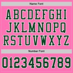 Custom Pink Green-White Mesh Authentic Football Jersey Custom Pink Green-White Mesh Authentic Football Jersey