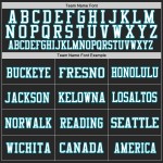Custom Black White-Teal Mesh Authentic Throwback Football Jersey Custom Black White-Teal Mesh Authentic Throwback Football Jersey