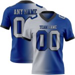 Custom Royal Gray-Black Mesh Authentic Gradient Fashion Football Jersey Custom Royal Gray-Black Mesh Authentic Gradient Fashion Football Jersey
