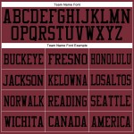 Custom Burgundy Burgundy-Black Mesh Authentic Football Jersey Custom Burgundy Burgundy-Black Mesh Authentic Football Jersey