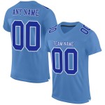 Custom Light Blue Royal-White Mesh Authentic Football Jersey Custom Light Blue Royal-White Mesh Authentic Football Jersey