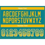Custom Teal Gold-White Mesh Drift Fashion Football Jersey Custom Teal Gold-White Mesh Drift Fashion Football Jersey