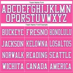 Custom Pink White-Purple Mesh Authentic Football Jersey Custom Pink White-Purple Mesh Authentic Football Jersey
