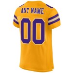 Custom Gold Purple-White Mesh Authentic Football Jersey Custom Gold Purple-White Mesh Authentic Football Jersey