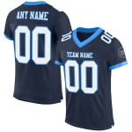 Custom Navy White-Powder Blue Mesh Authentic Football Jersey Custom Navy White-Powder Blue Mesh Authentic Football Jersey