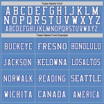 Custom Light Blue Royal-White Mesh Authentic Football Jersey Custom Light Blue Royal-White Mesh Authentic Football Jersey