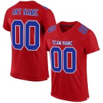 Custom Red Royal-White Mesh Authentic Football Jersey Custom Red Royal-White Mesh Authentic Football Jersey