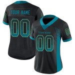 Custom Black Teal-Old Gold Mesh Drift Fashion Football Jersey Custom Black Teal-Old Gold Mesh Drift Fashion Football Jersey