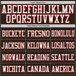 Custom Brown White-Red Mesh Authentic Football Jersey Custom Brown White-Red Mesh Authentic Football Jersey