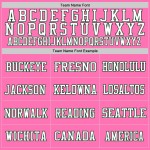 Custom Pink Green-White Mesh Authentic Football Jersey Custom Pink Green-White Mesh Authentic Football Jersey