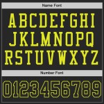 Custom Black Neon Yellow Mesh Authentic Football Jersey Custom Black Neon Yellow Mesh Authentic Football Jersey