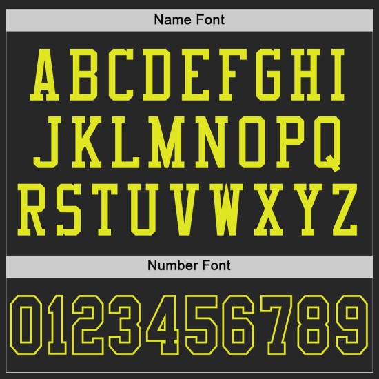 Custom Black Neon Yellow Mesh Authentic Football Jersey Custom Black Neon Yellow Mesh Authentic Football Jersey