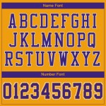 Custom Gold Purple-White Mesh Authentic Football Jersey Custom Gold Purple-White Mesh Authentic Football Jersey