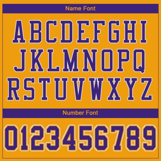 Custom Gold Purple-White Mesh Authentic Football Jersey Custom Gold Purple-White Mesh Authentic Football Jersey