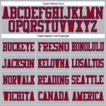 Custom Gray Red-Royal Mesh Authentic Football Jersey Custom Gray Red-Royal Mesh Authentic Football Jersey