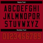Custom White Red-Black Mesh Split Fashion Football Jersey Custom White Red-Black Mesh Split Fashion Football Jersey