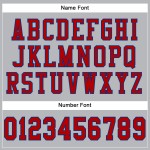 Custom Gray Red-Royal Mesh Authentic Football Jersey Custom Gray Red-Royal Mesh Authentic Football Jersey